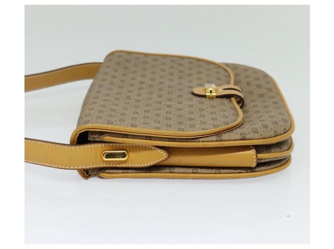 Gucci Borsa a spalla Micro GG Supreme PVC Beige Oro 001 406 1780 Auth th5863 D'oro - vista 3