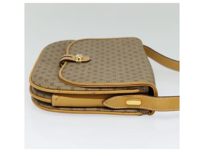 Gucci Borsa a spalla Micro GG Supreme PVC Beige Oro 001 406 1780 Auth th5863 D'oro - vista 4