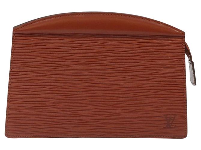 LOUIS VUITTON Epi Trousse Crete Pouch Marrone M48403 LV Auth th5942 - vista 13