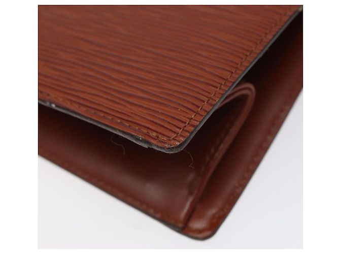LOUIS VUITTON Epi Trousse Crete Pouch Marrone M48403 LV Auth th5942 - vista 15