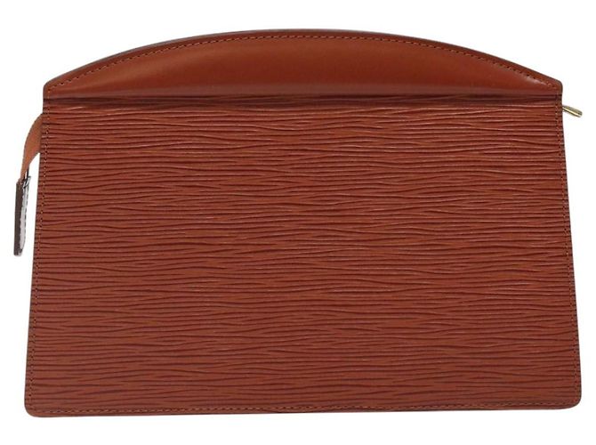 LOUIS VUITTON Epi Trousse Crete Pouch Marrone M48403 LV Auth th5942 - vista 2