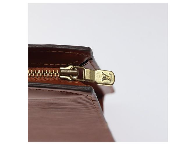 LOUIS VUITTON Epi Trousse Crete Pouch Marrone M48403 LV Auth th5942 - vista 9