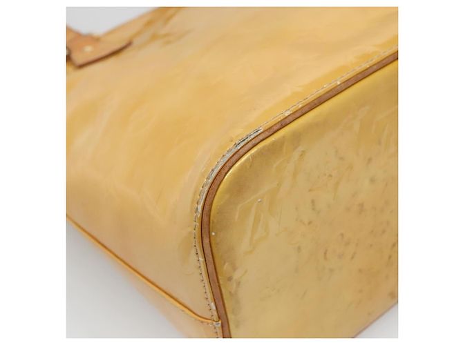 LOUIS VUITTON Monogram Vernis Houston Sac à Main Beige M91004 LV Auth hk2531 - vue 16