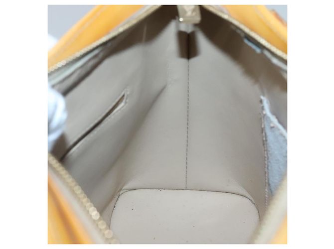 LOUIS VUITTON Monogram Vernis Houston Sac à Main Beige M91004 LV Auth hk2531 - vue 19
