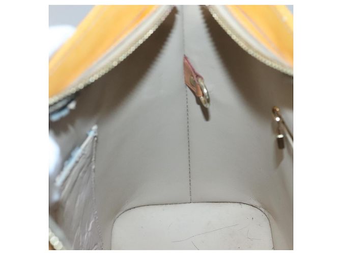 LOUIS VUITTON Monogram Vernis Houston Sac à Main Beige M91004 LV Auth hk2531 - vue 20