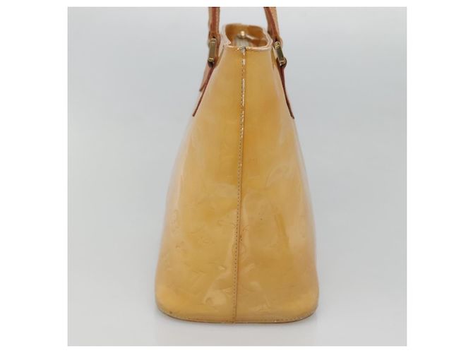 LOUIS VUITTON Monogram Vernis Houston Sac à Main Beige M91004 LV Auth hk2531 - vue 4
