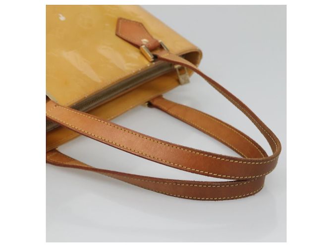 LOUIS VUITTON Monogram Vernis Houston Sac à Main Beige M91004 LV Auth hk2531 - vue 7