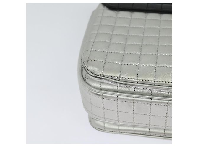 Céline Borsa a spalla CELINE in pelle argento nero oro Auth 120162 D'oro - vista 15