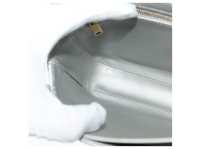 Céline Borsa a spalla CELINE in pelle argento nero oro Auth 120162 D'oro - vista 20