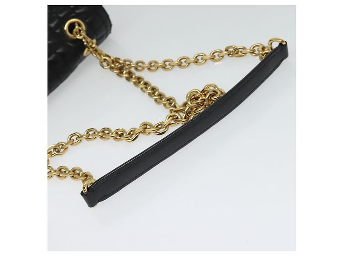 Céline Borsa a spalla CELINE in pelle argento nero oro Auth 120162 D'oro - vista 7