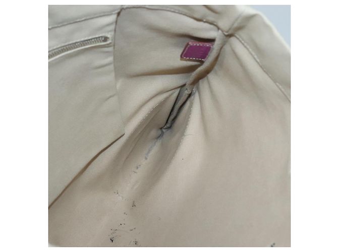 Céline CELINE Tote Bag aus Canvas Leder Beige Silber Authentisch 121707 - Ansicht 18
