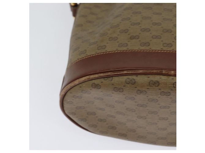 GUCCI Micro GG Supreme Shoulder Bag Beige Gold 007 86 0044 Auth ti2975 Golden - view 15