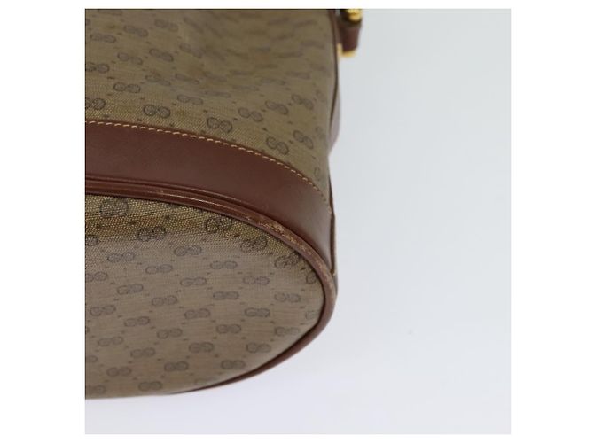 GUCCI Micro GG Supreme Shoulder Bag Beige Gold 007 86 0044 Auth ti2975 Golden - view 16
