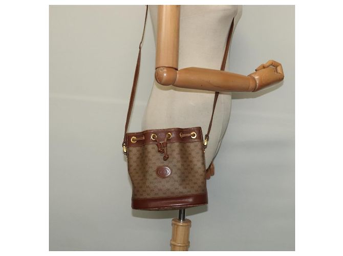 GUCCI Micro GG Supreme Shoulder Bag Beige Gold 007 86 0044 Auth ti2975 Golden - view 21