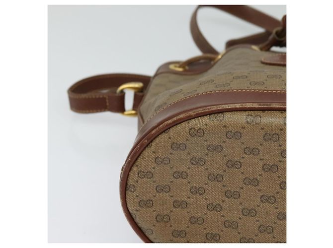GUCCI Micro GG Supreme Shoulder Bag Beige Gold 007 86 0044 Auth ti2975 Golden - view 9
