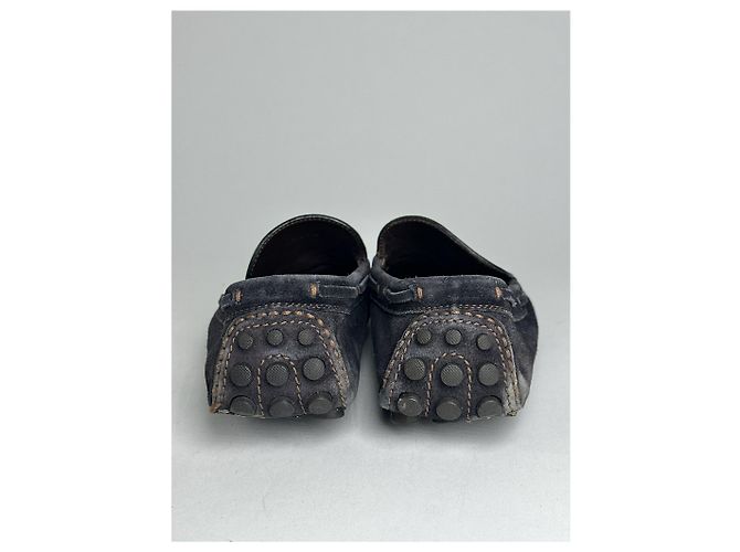 Mocassini in suede vintage Louis Vuitton neri Nero - vista 6