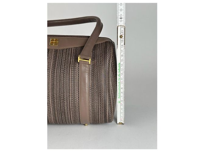 Vintage Givenchy Leder Tasche braun - Ansicht 12
