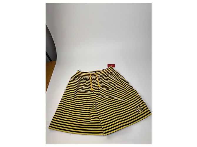 Conjunto vintage Balenciaga preto e amarelo L novo - vista 10