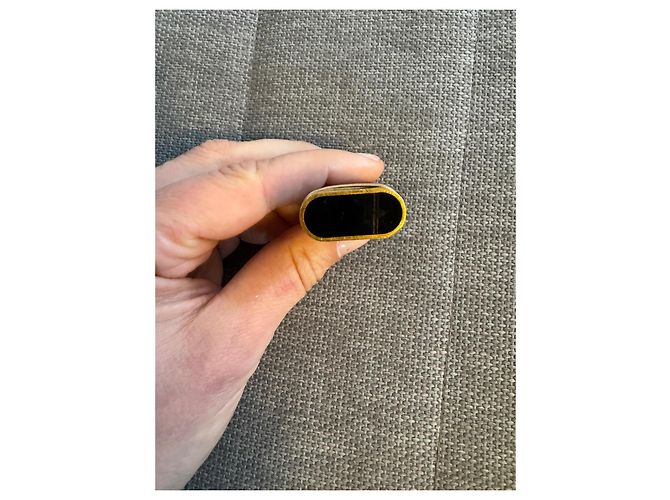 Cartier Trinity Oval Logo Gas Lighter Black Gold - view 2