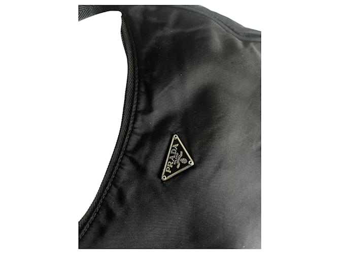 Borsa Prada nera in Re-Nylon Nero - vista 3