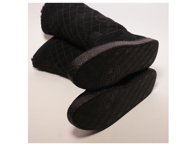 Botas Chanel de piel negra Negro - vista 10