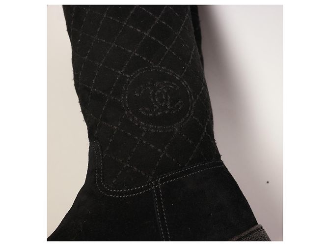 Botas Chanel de piel negra Negro - vista 13