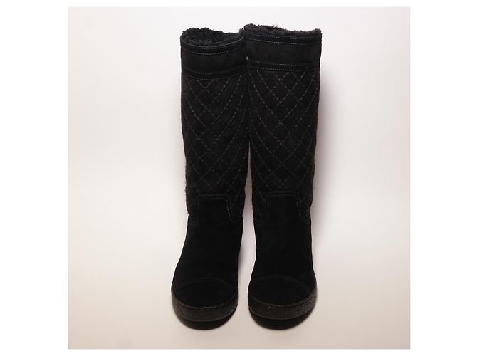 Botas Chanel de piel negra Negro - vista 3