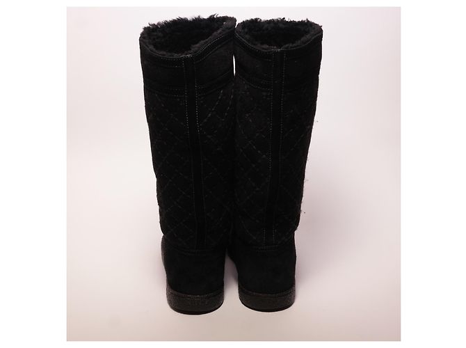 Botas Chanel de piel negra Negro - vista 5