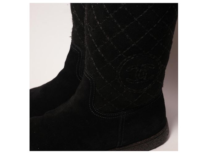 Botas Chanel de piel negra Negro - vista 7