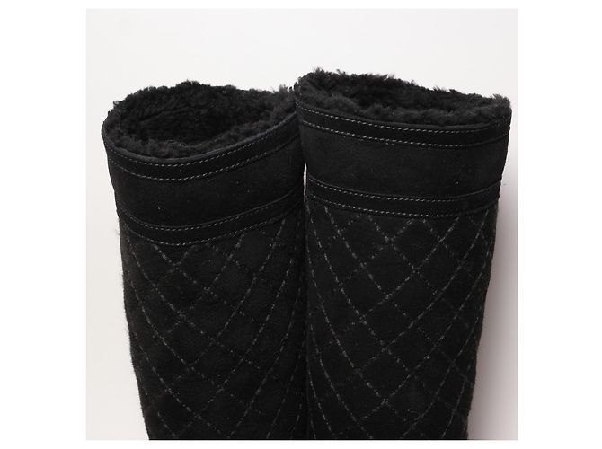 Botas Chanel de piel negra Negro - vista 9