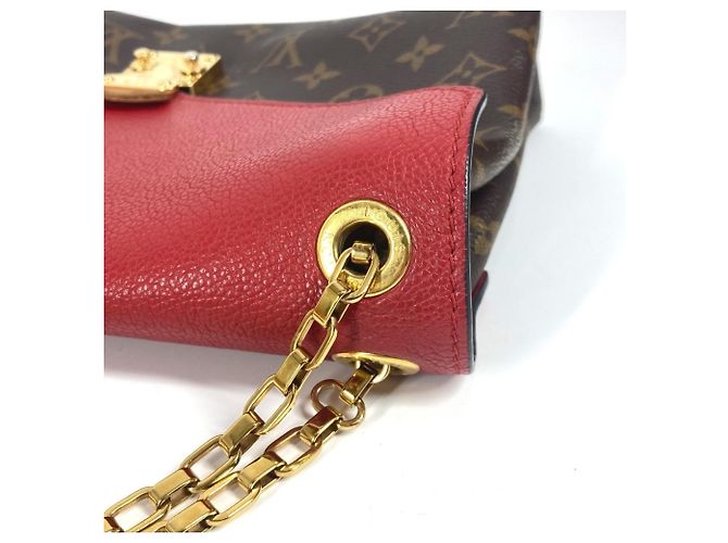 Borsa a catena Pallas Monogram Louis Vuitton Marrone Rosso - vista 10