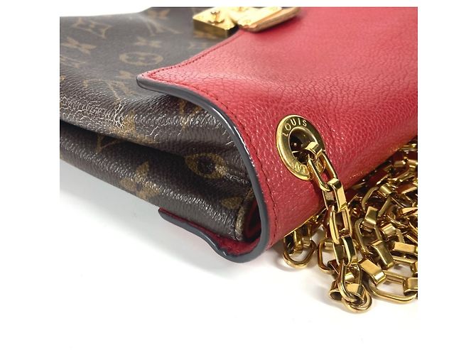 Borsa a catena Pallas Monogram Louis Vuitton Marrone Rosso - vista 11