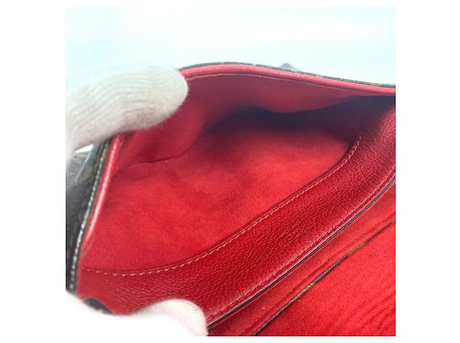 Borsa a catena Pallas Monogram Louis Vuitton Marrone Rosso - vista 12