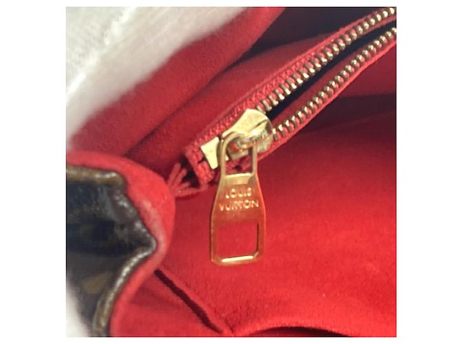 Borsa a catena Pallas Monogram Louis Vuitton Marrone Rosso - vista 16