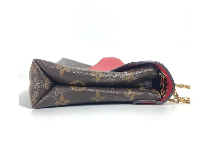 Borsa a catena Pallas Monogram Louis Vuitton Marrone Rosso - vista 3