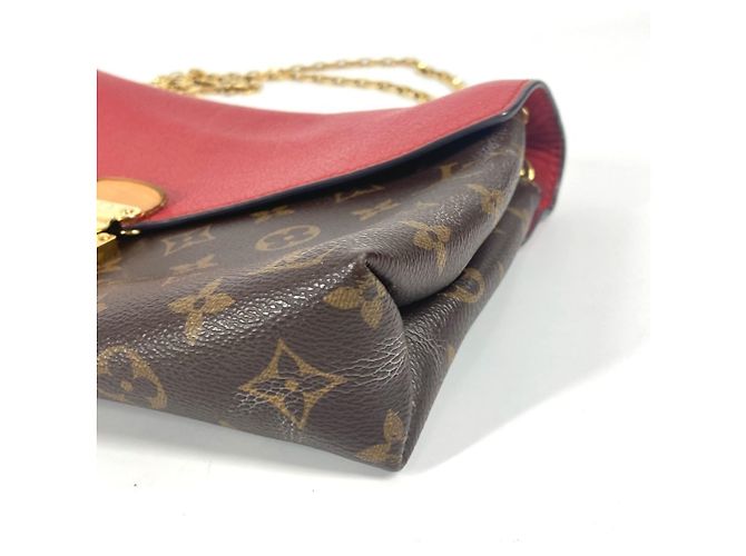 Borsa a catena Pallas Monogram Louis Vuitton Marrone Rosso - vista 6
