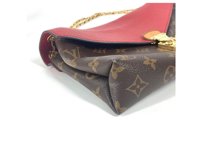 Borsa a catena Pallas Monogram Louis Vuitton Marrone Rosso - vista 7