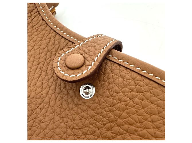 Hermès Bolso cruzado Hermes Evelyne TPM Dorado - vista 8