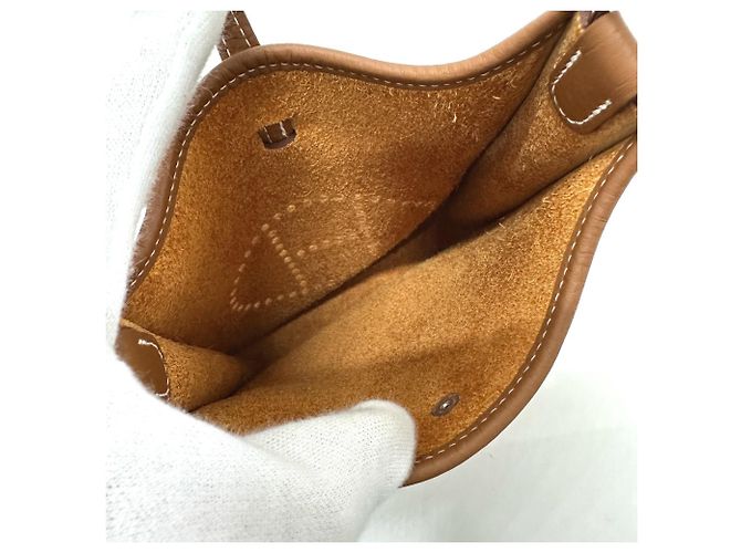 Hermès Bolso cruzado Hermes Evelyne TPM Dorado - vista 9