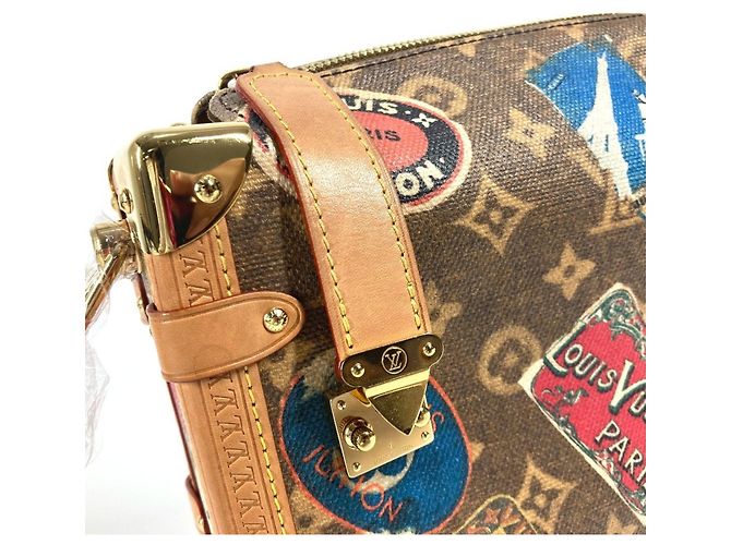Louis Vuitton M47085 Flight Mode Side Trunk MM Tasche Braun Mehrfarben - Ansicht 11