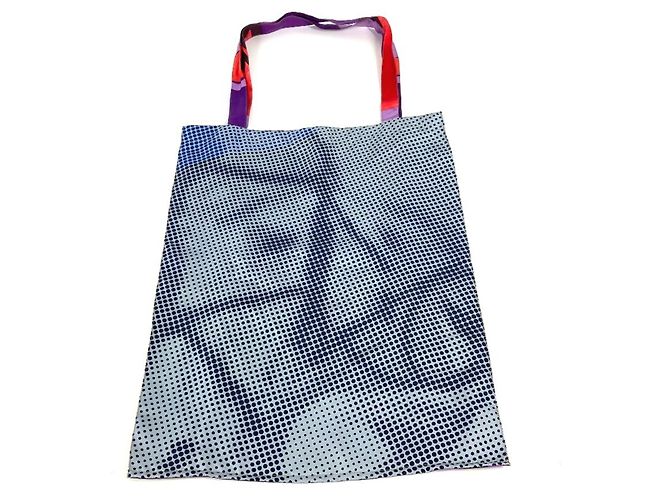 Silk In Hermès Petit H Logo Schultertasche Lila - Ansicht 6