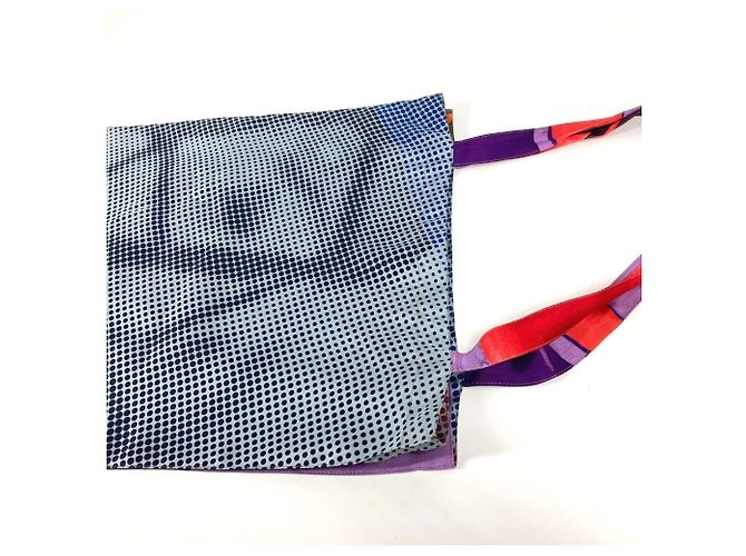 Silk In Hermès Petit H Logo Schultertasche Lila - Ansicht 9