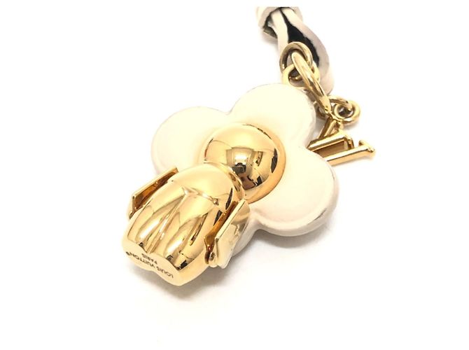 Porte-clés Louis Vuitton M02204 Mini Vivienne avec sangle de cou Blanc - vue 2