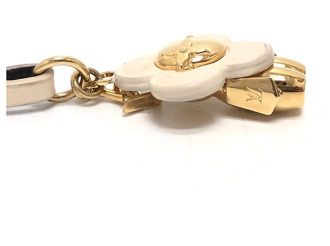 Porte-clés Louis Vuitton M02204 Mini Vivienne avec sangle de cou Blanc - vue 3