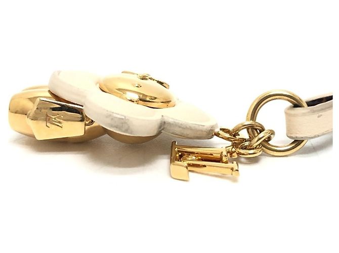 Porte-clés Louis Vuitton M02204 Mini Vivienne avec sangle de cou Blanc - vue 4