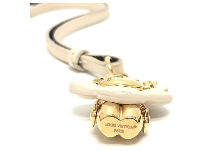 Porte-clés Louis Vuitton M02204 Mini Vivienne avec sangle de cou Blanc - vue 5