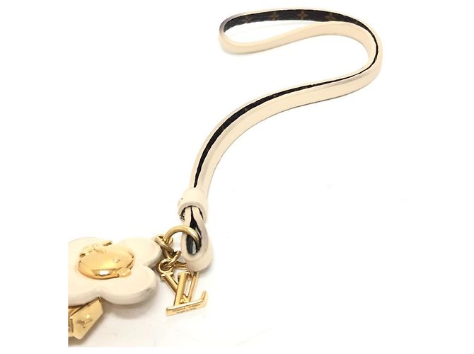 Porte-clés Louis Vuitton M02204 Mini Vivienne avec sangle de cou Blanc - vue 6