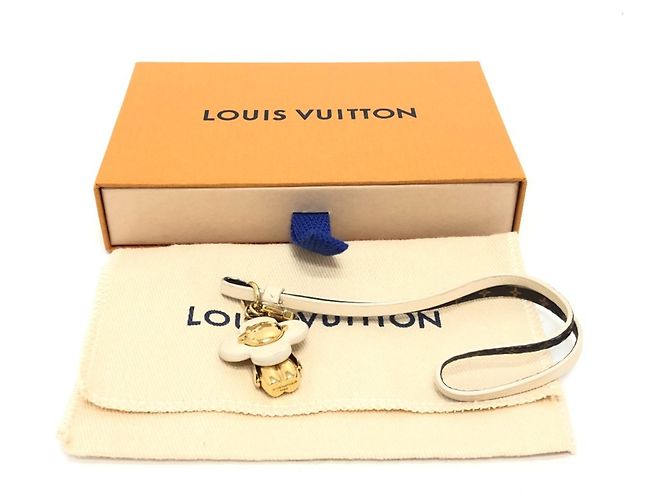 Porte-clés Louis Vuitton M02204 Mini Vivienne avec sangle de cou Blanc - vue 8