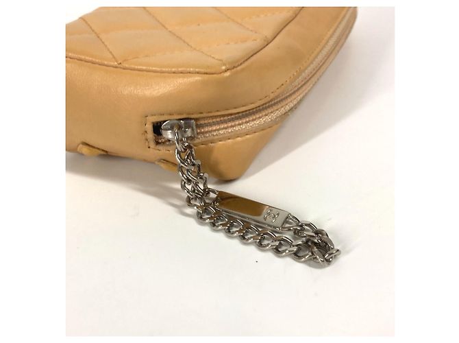 Pochette per trucco Chanel Cambon Line CC Coco Mark Beige - vista 10