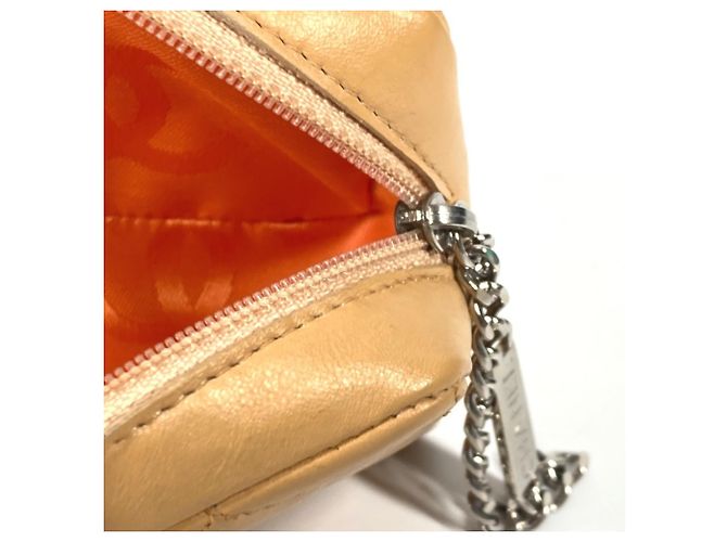 Pochette per trucco Chanel Cambon Line CC Coco Mark Beige - vista 13